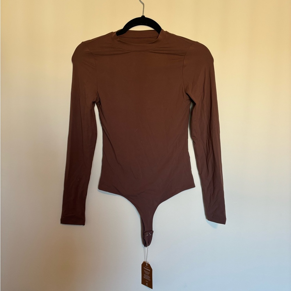 buttery soft seamless bodysuit brown size small